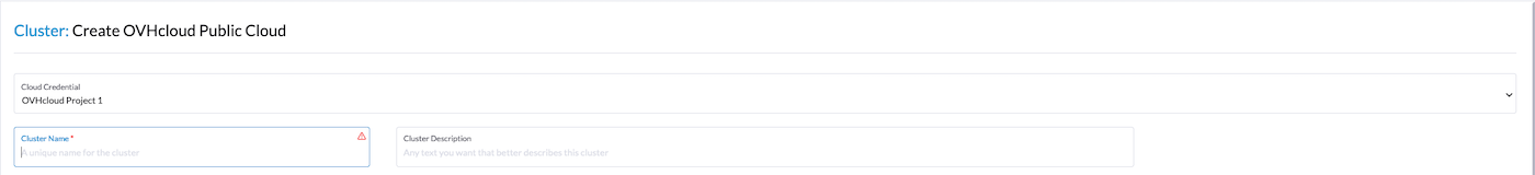 Public Cloud Driver - Cloud Credentials