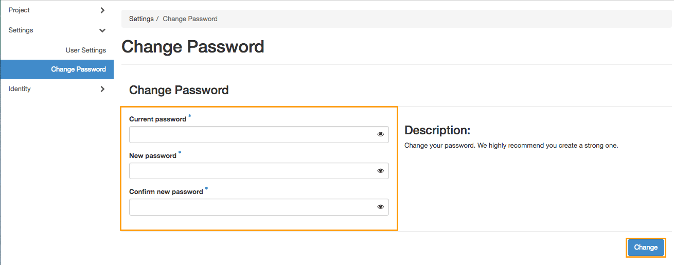 Set password