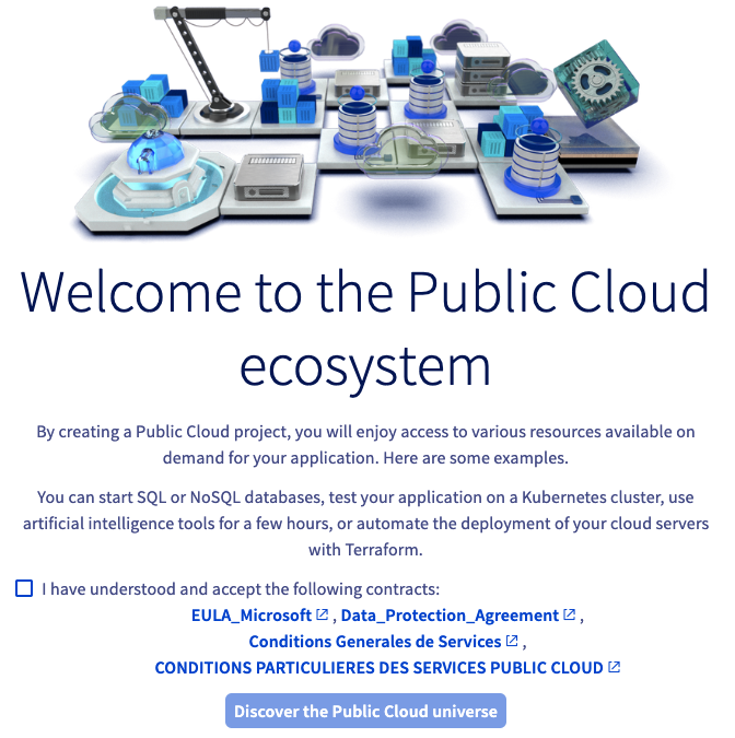 Public Cloud terms and conditions