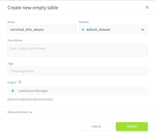 6. Create an aggregation table — Billing guide aggregation