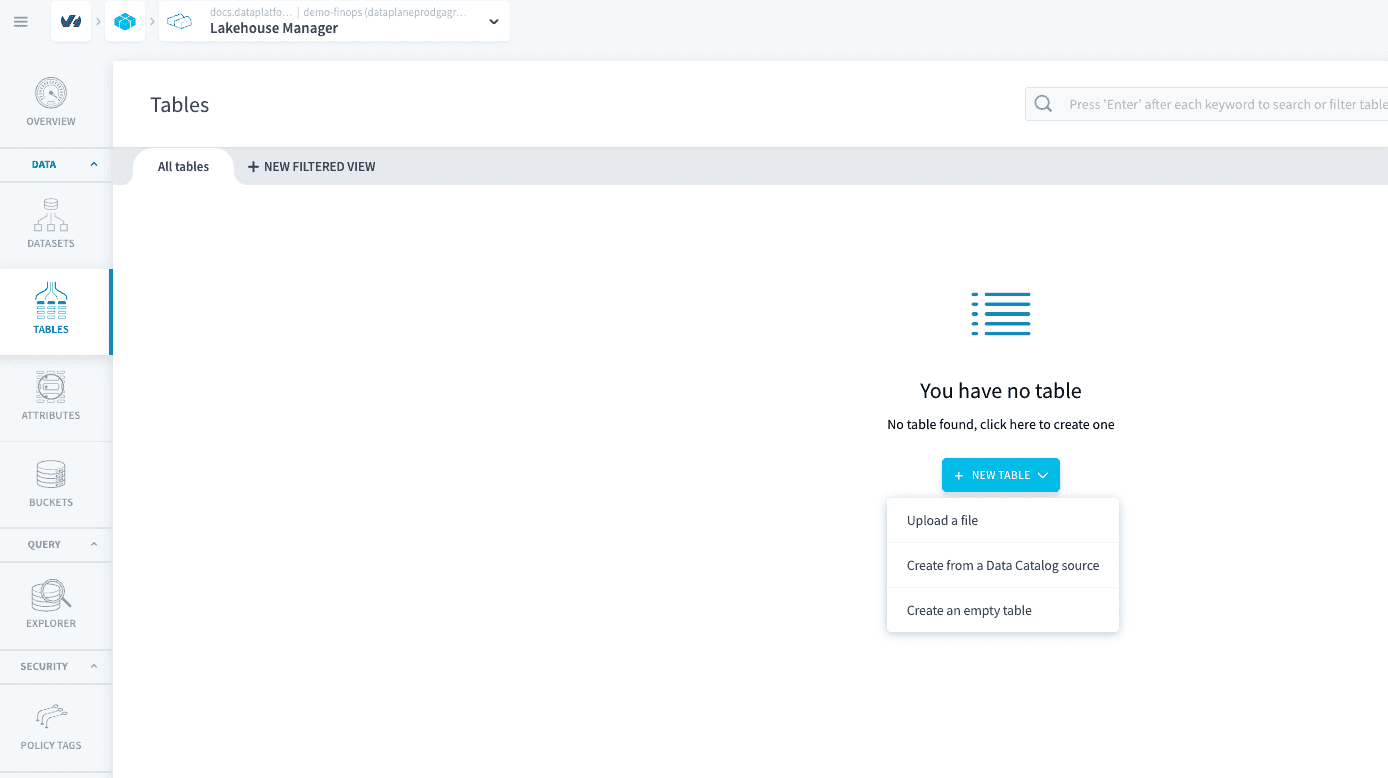 2.3. Load the data into the Lakehouse — Lakehouse