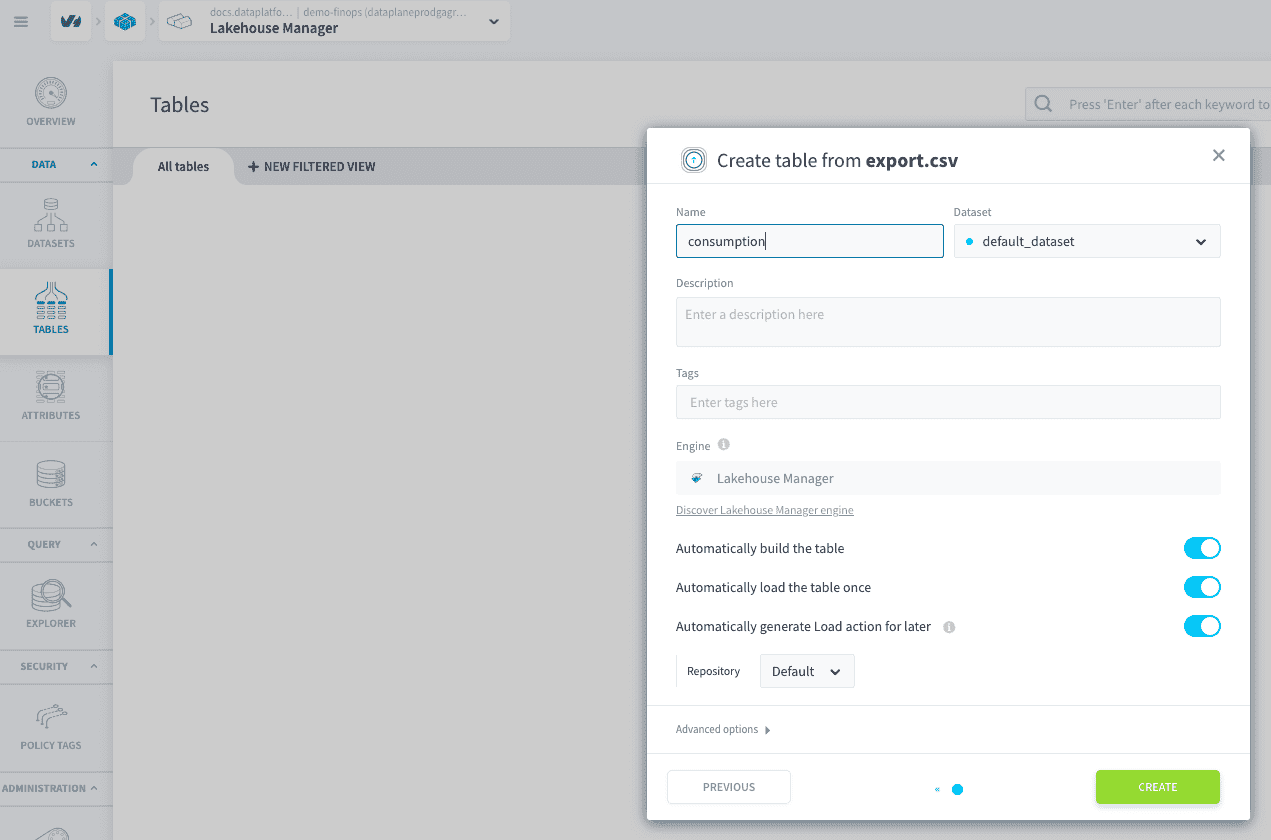 2.3. Load the data into the Lakehouse — Lakehouse (3)