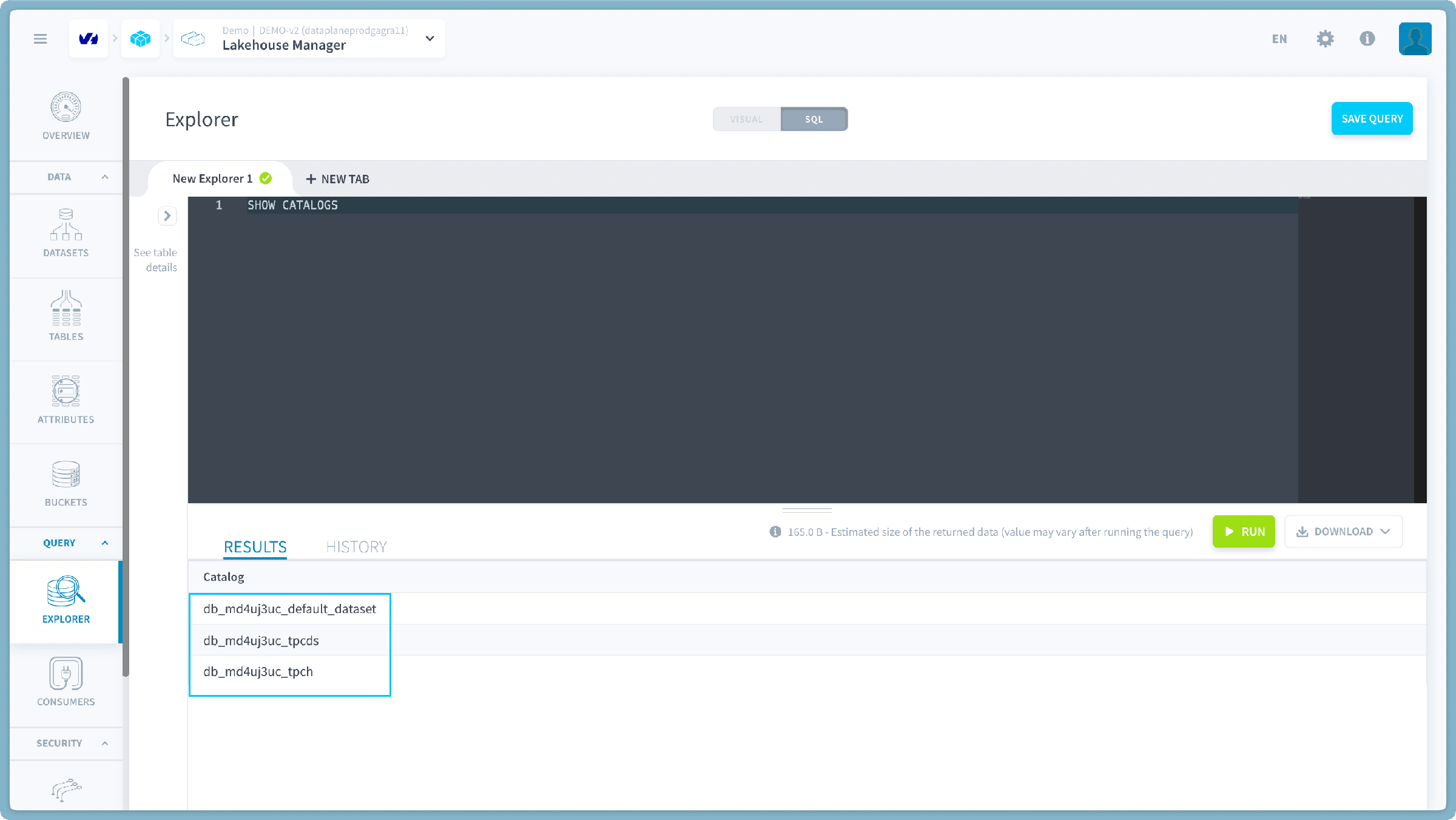 Steps to Follow at the Source Project — Trino connector show catalogs