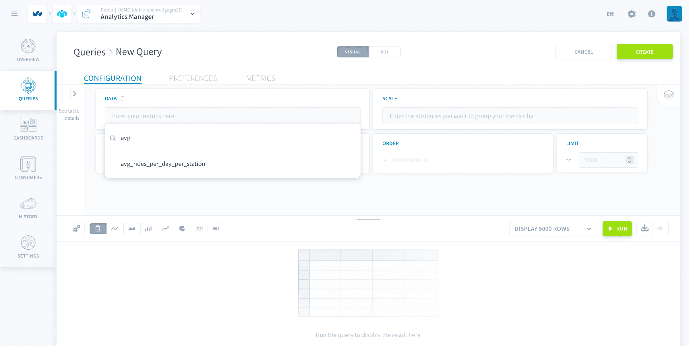 Create the first query — New query2