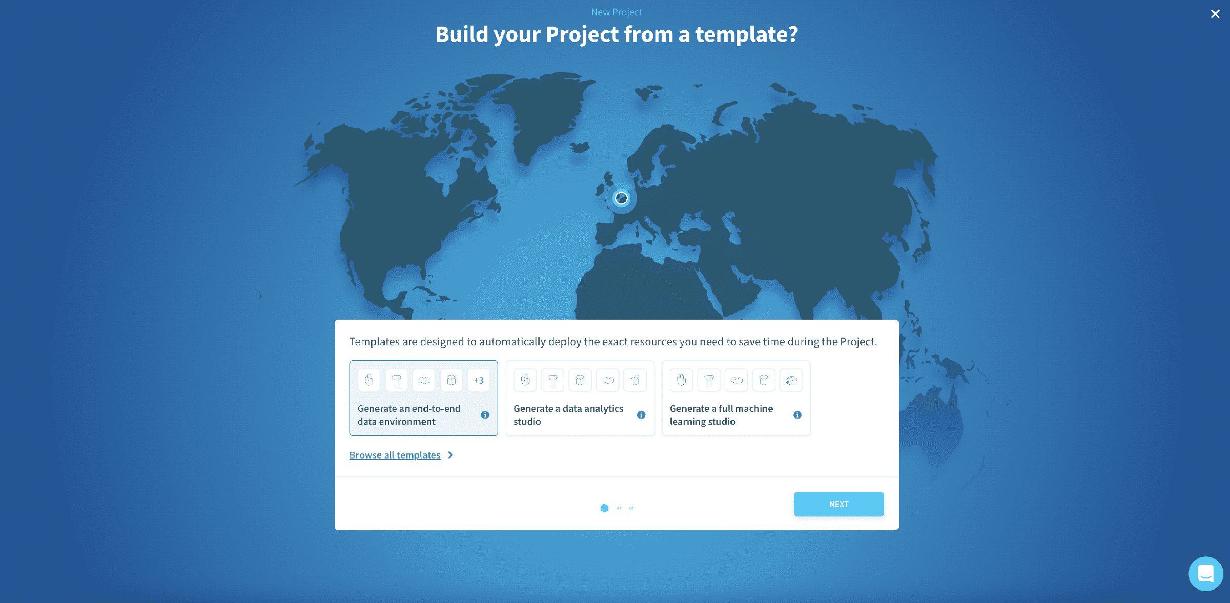 Setting-up your environment — Create dataplant2 template