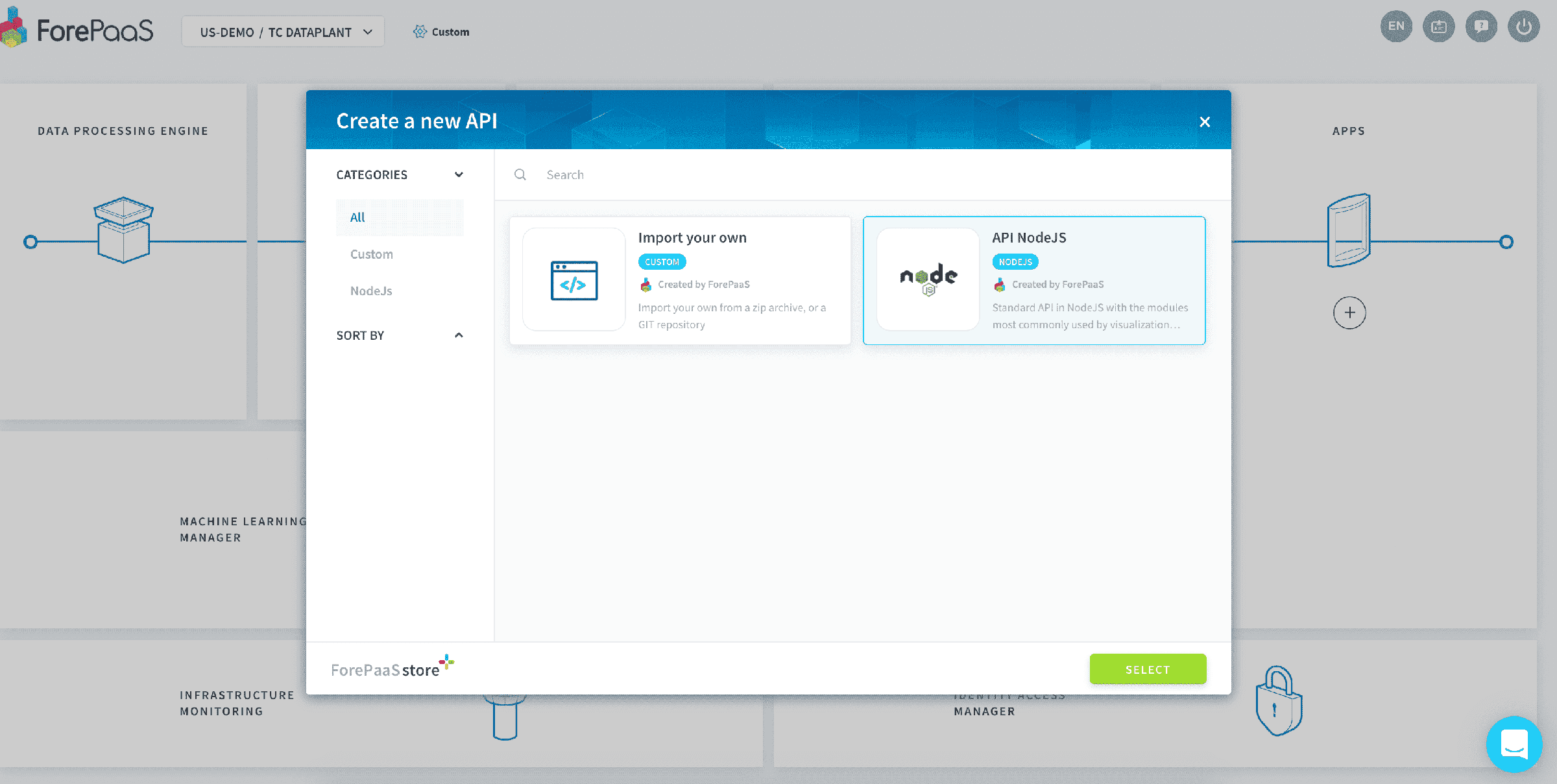 API store