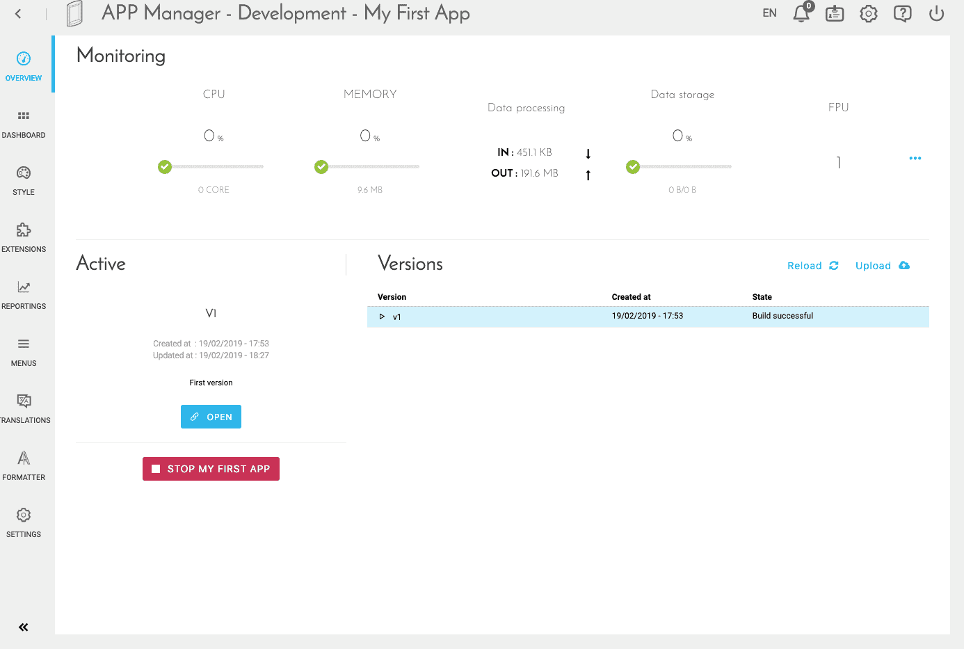 Overview app