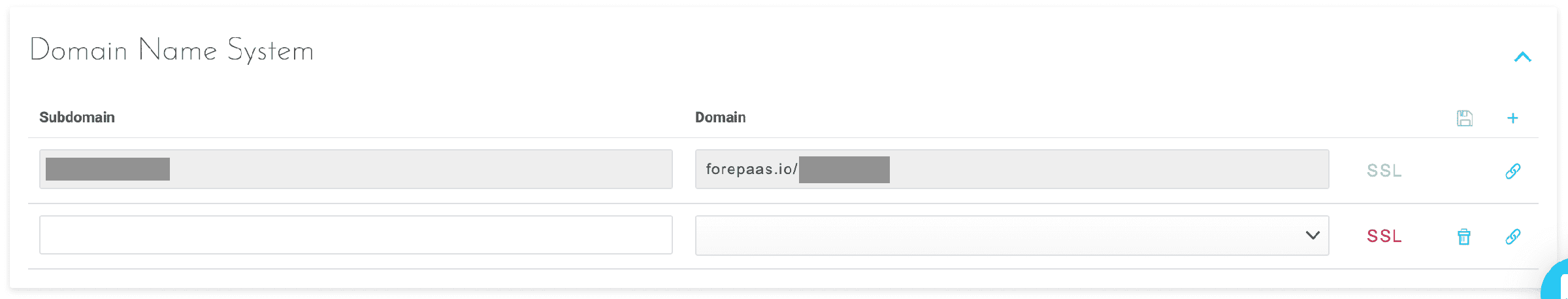 Register domain for your application — Domain