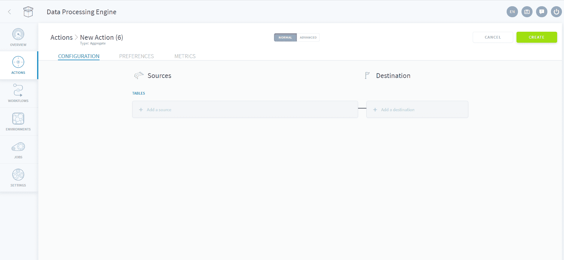 Transfer raw data into a primary table — Py agg ui