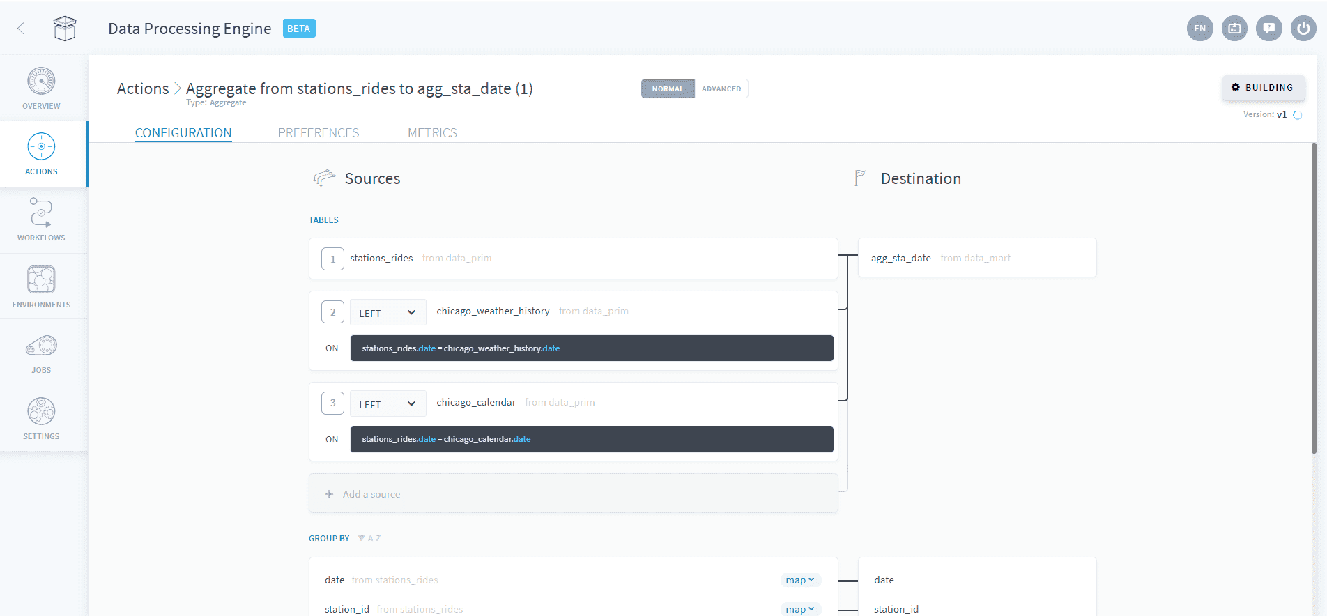 Join a referential to a primary table — Py agg ui3