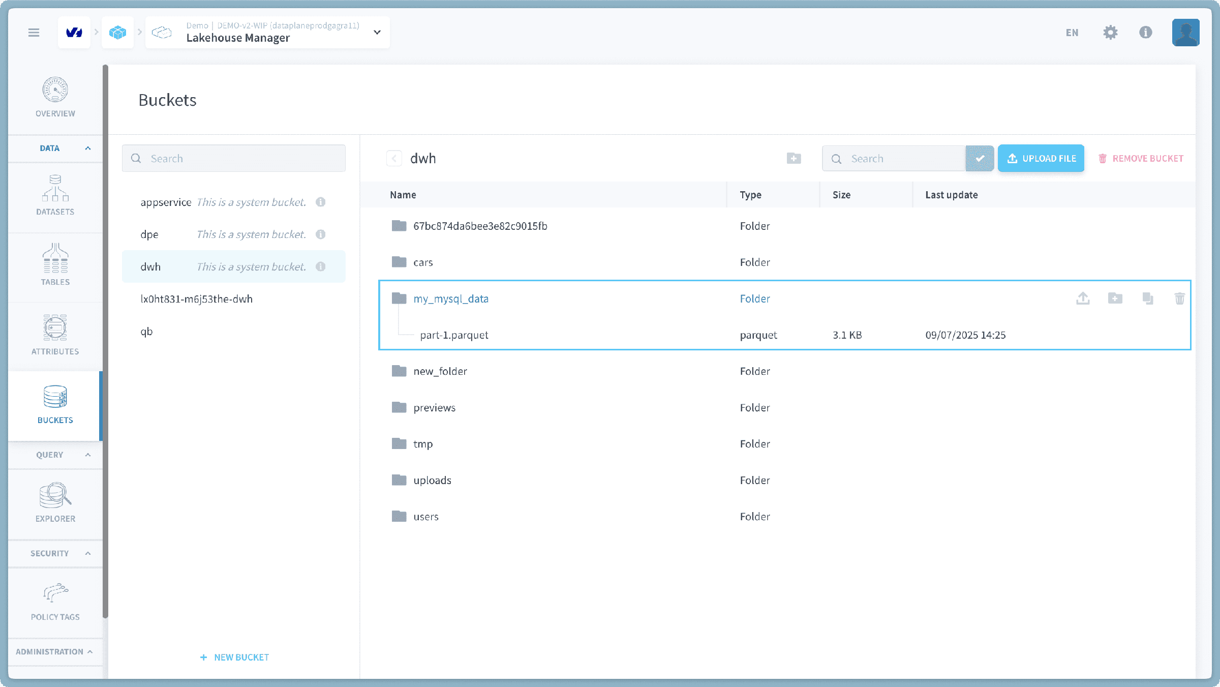 Verify Your Transfer — Mysql to parquet