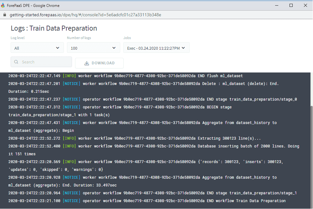 Logs — Etl log