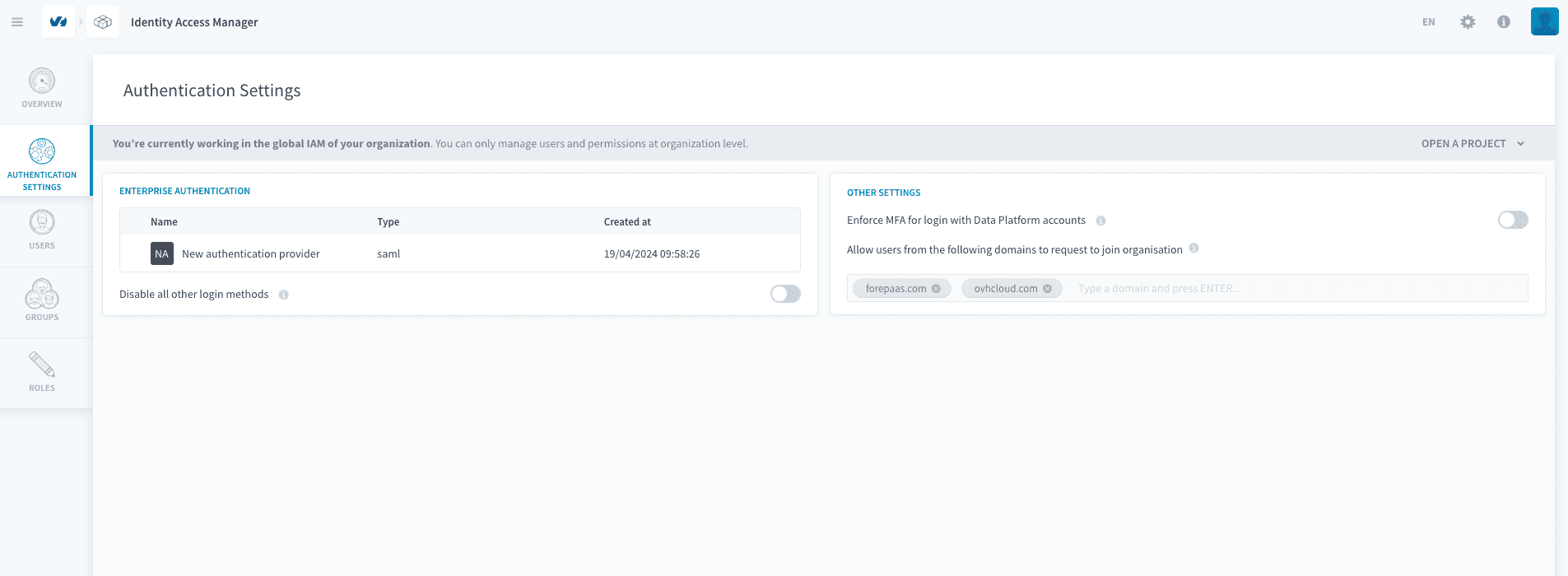 provider added