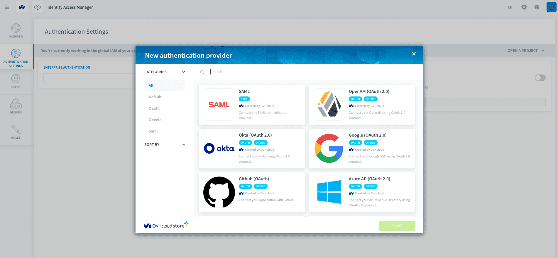 provider list