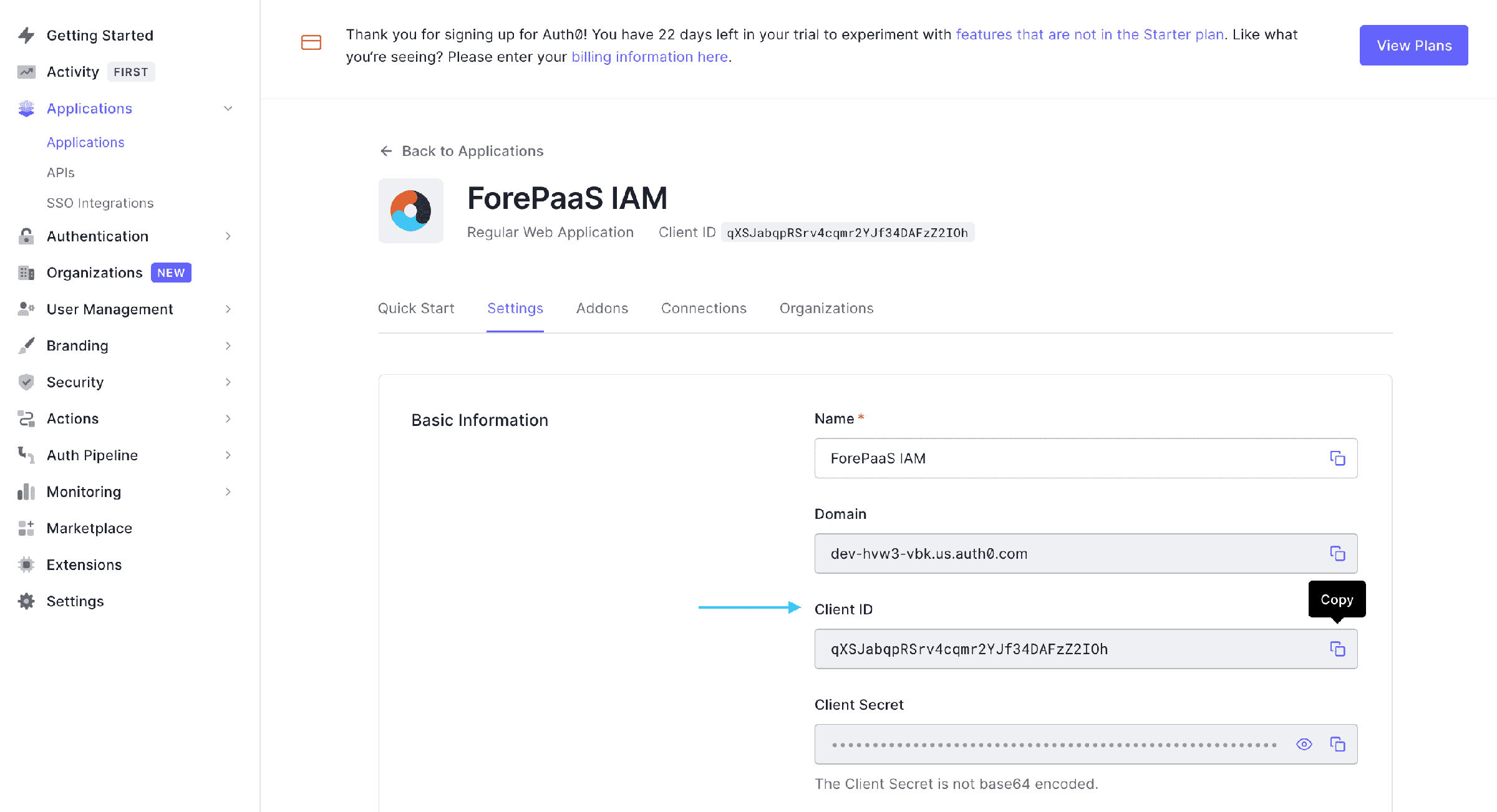 App registration
