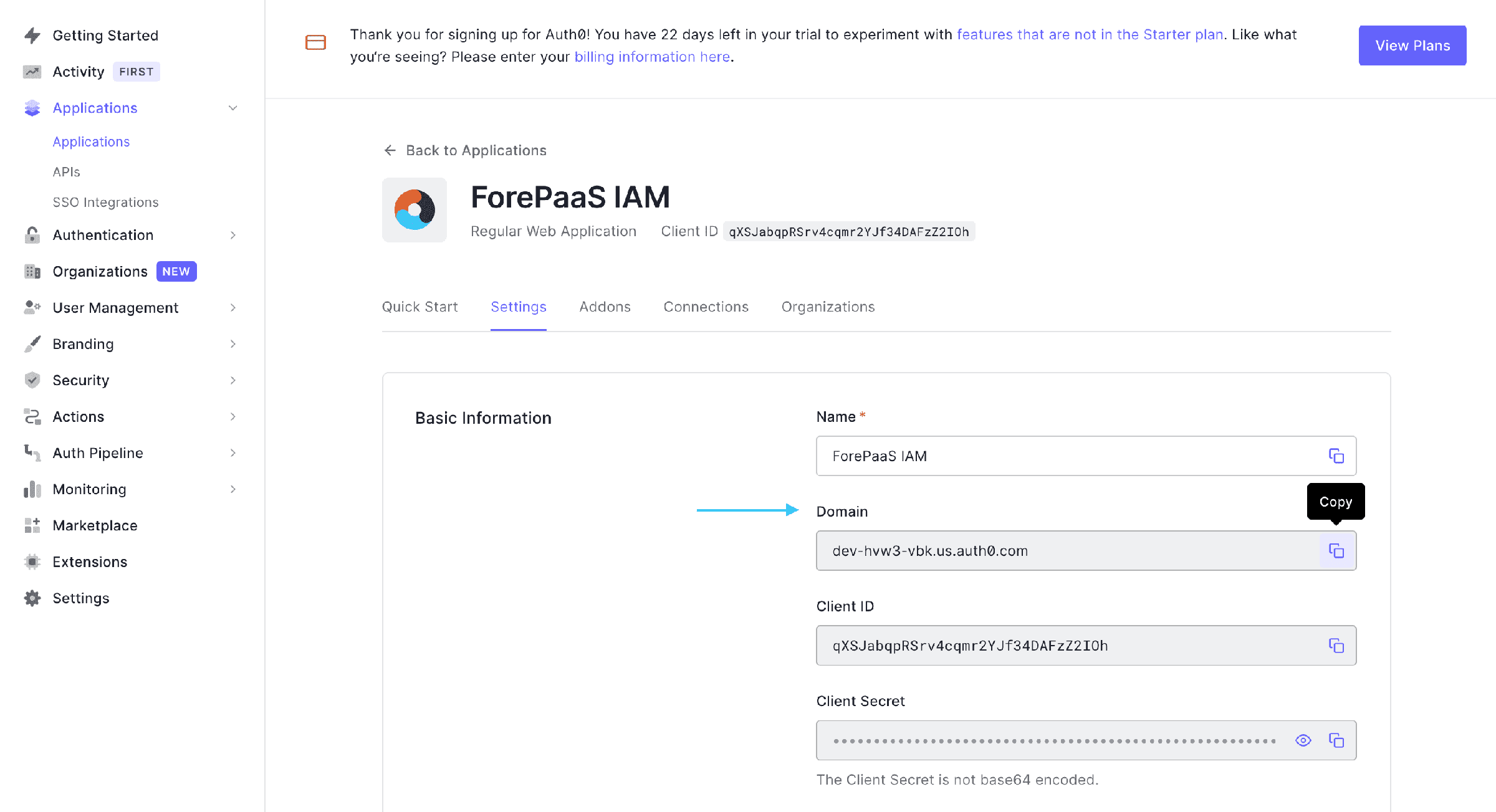 App registration