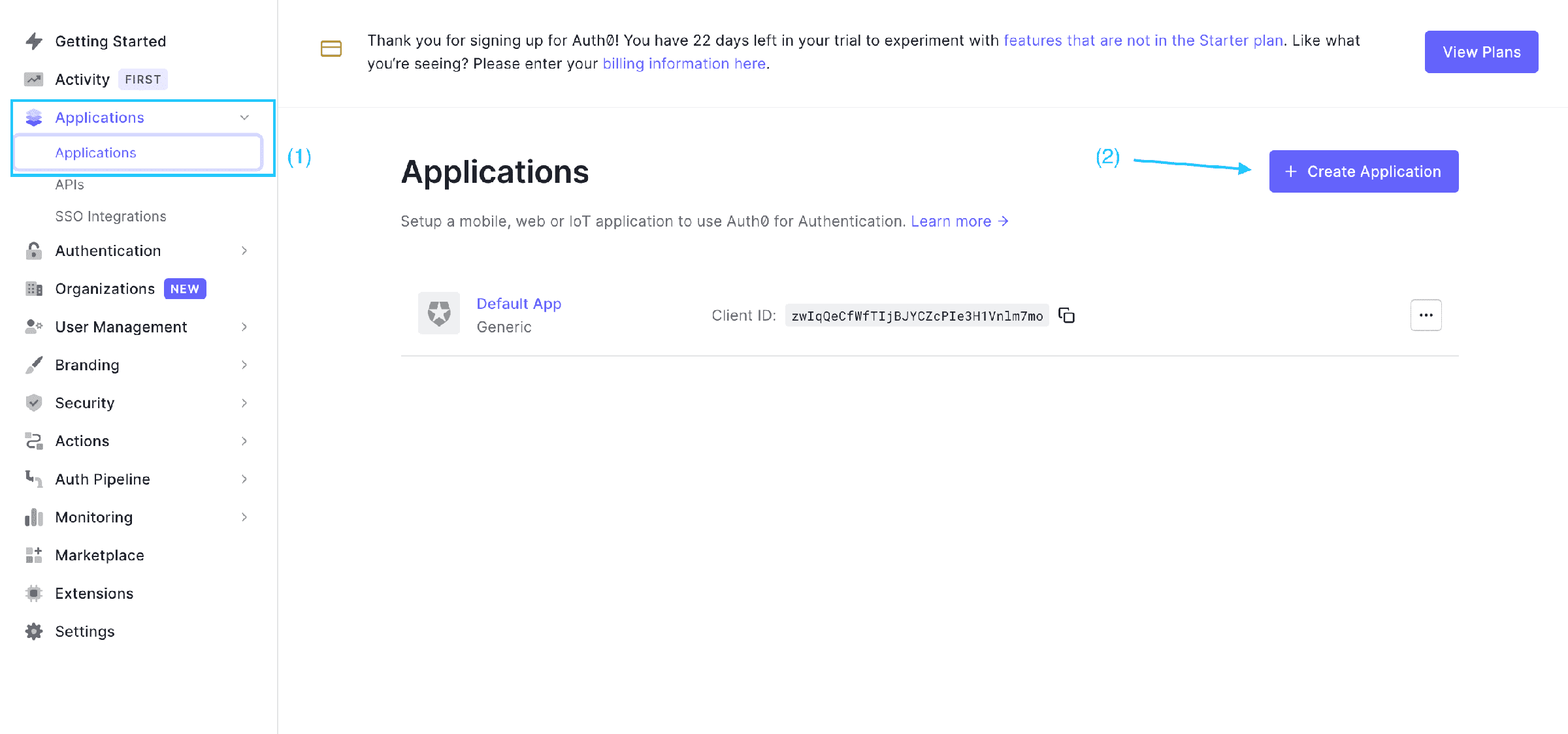 App registration