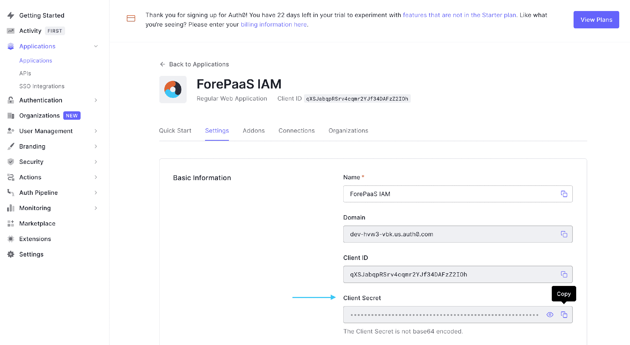 App registration