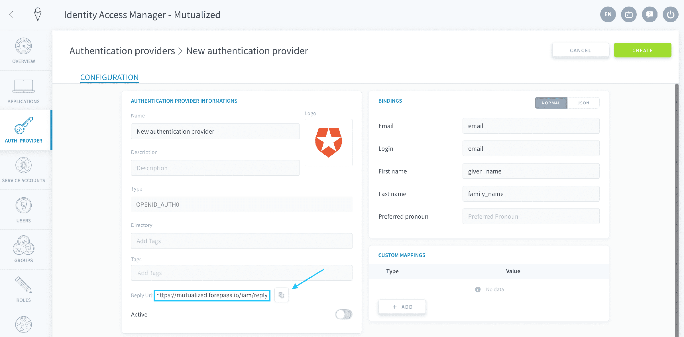 App registration
