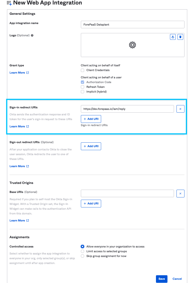App registration