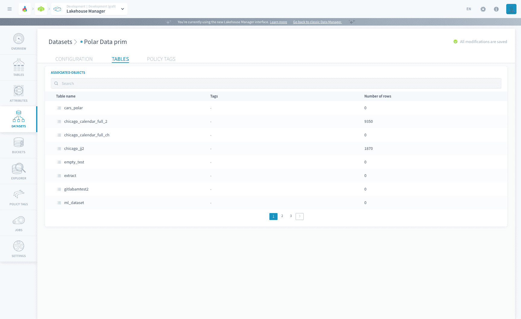 Dataset Management — Datasets (2)