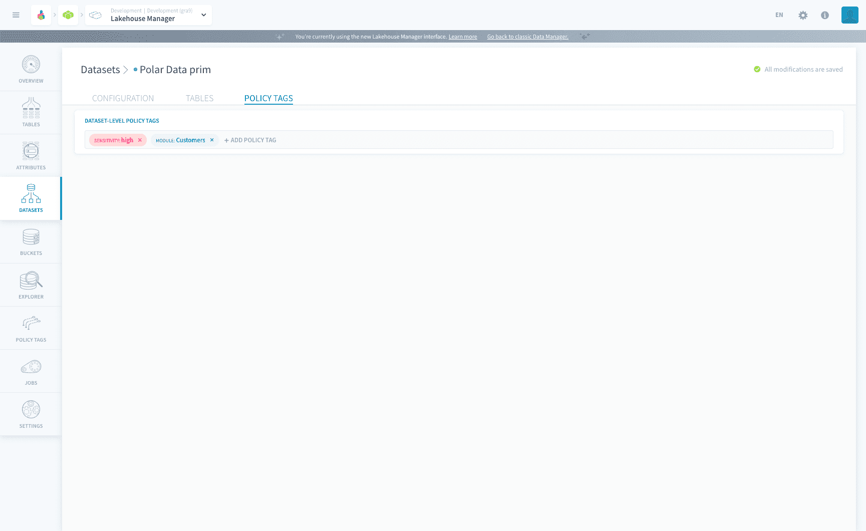 Dataset Management — Datasets (3)