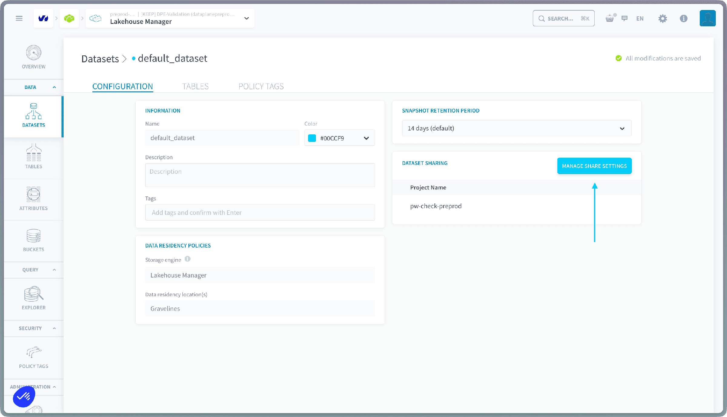 Share a dataset — Share