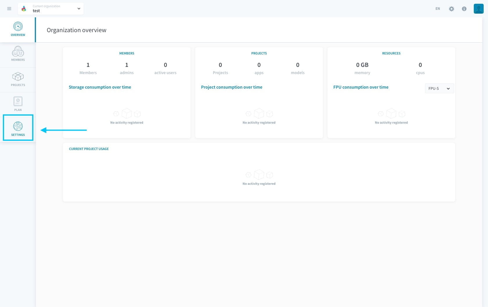Delete the organization from the user interface — Delete orga (2)