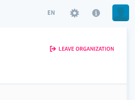 Delete the organization from the user interface — Delete orga (4)