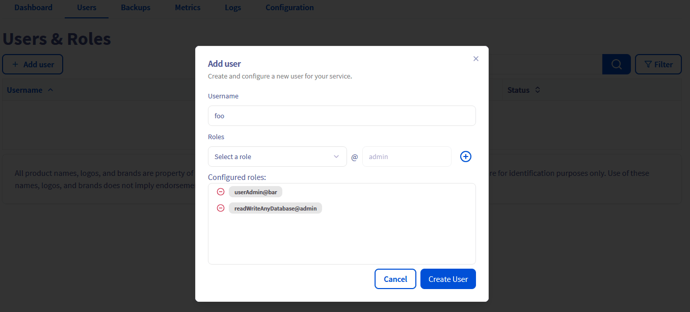 User Creation