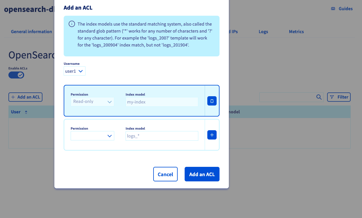 Enable ACLs