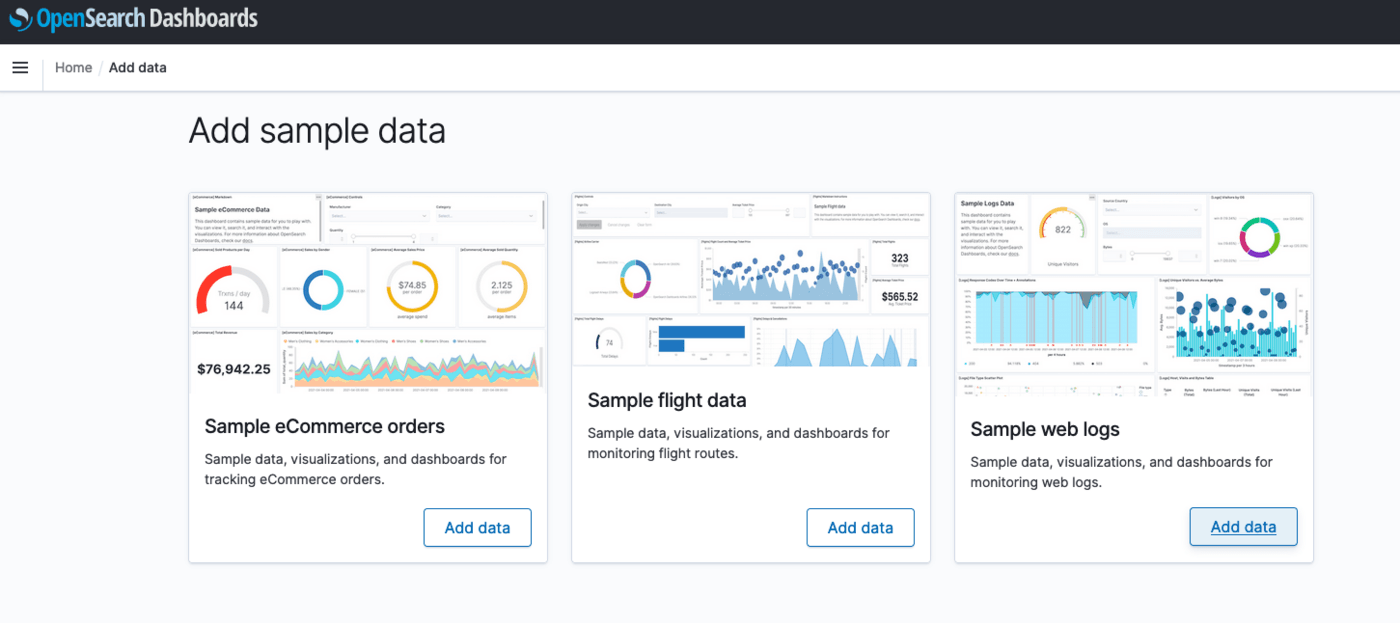 Data sample import