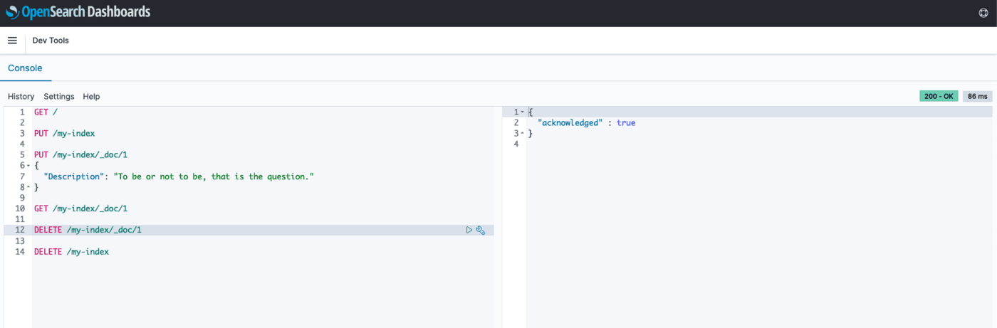Kibana cURL commands
