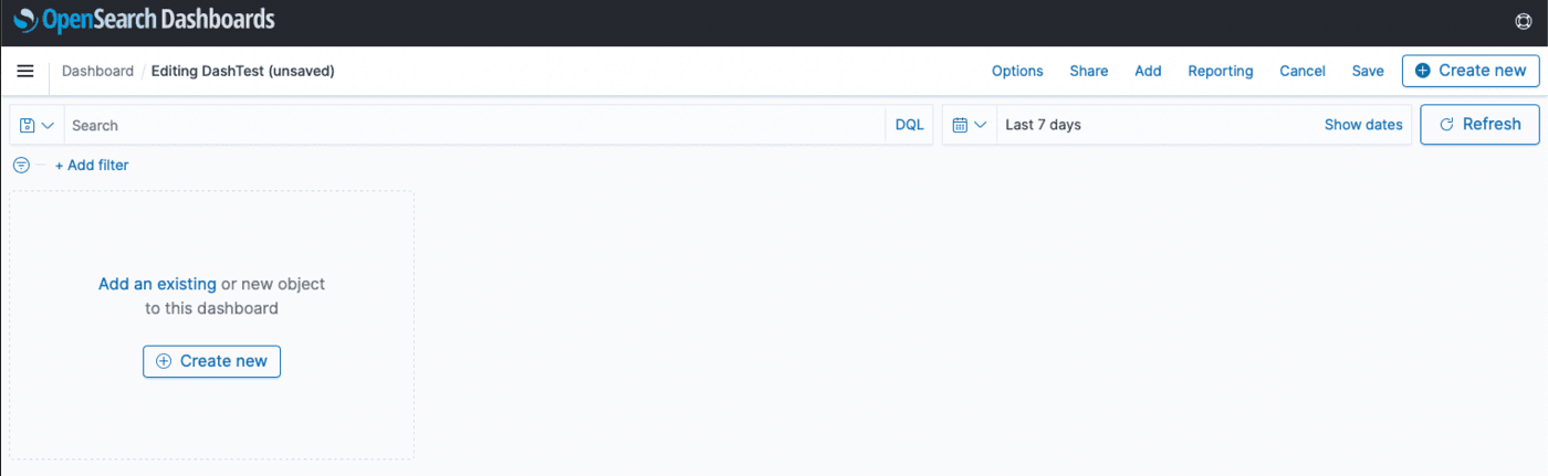 Create a new dashboard