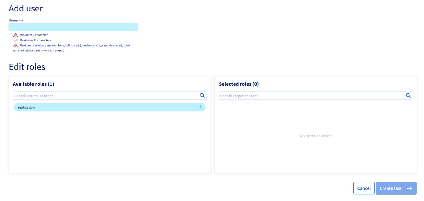 Create User
