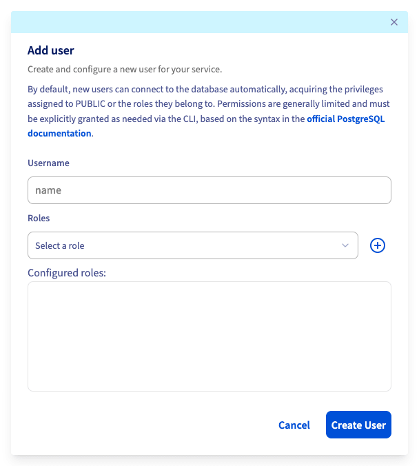 Create User