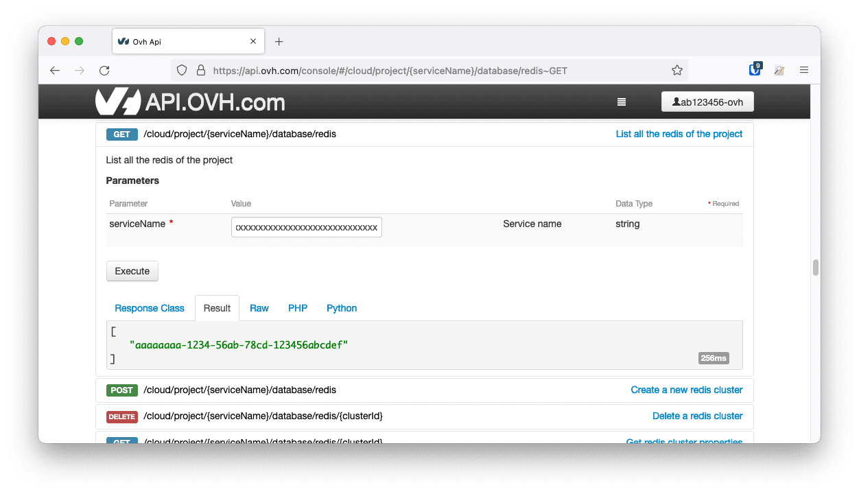 API path cluster