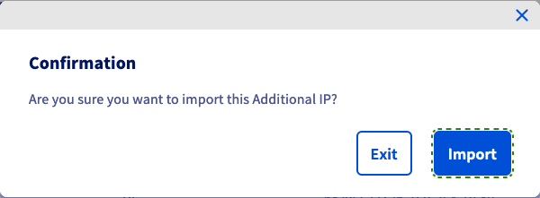 Importación confirmada
