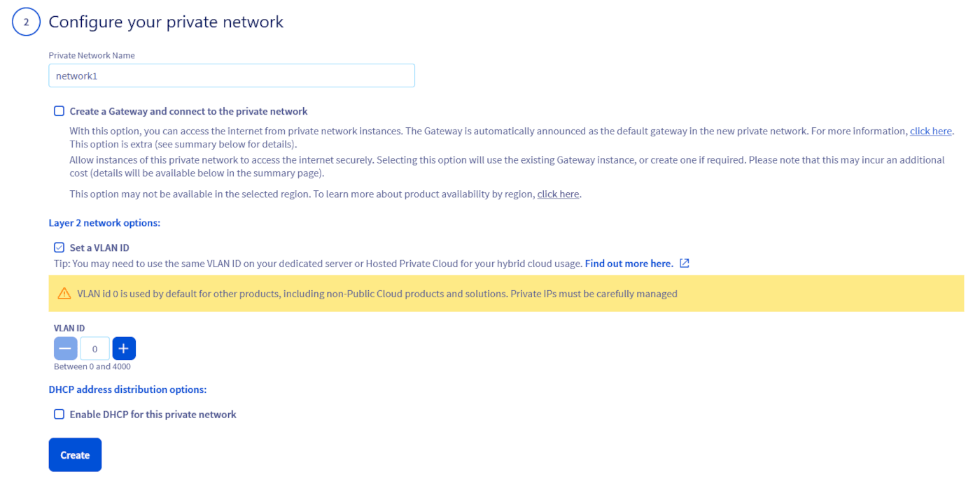 configure network