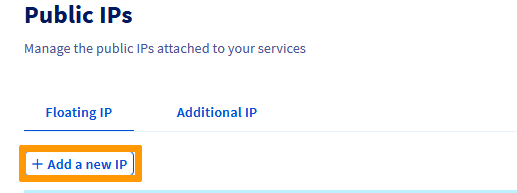 add a new ip