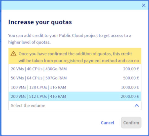 select quota
