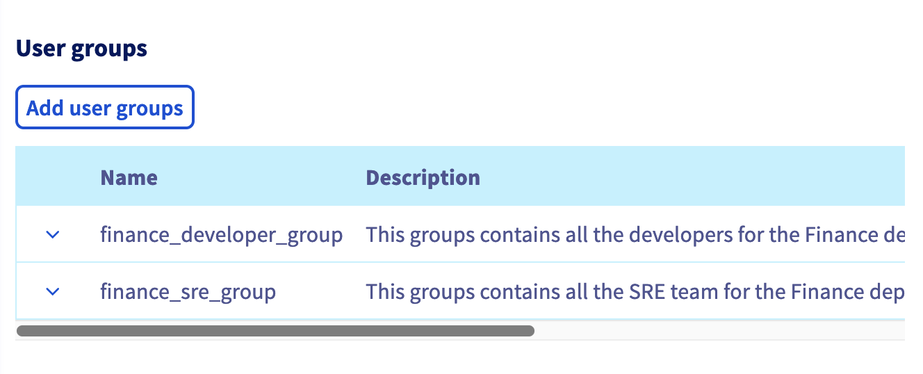 Add user groups