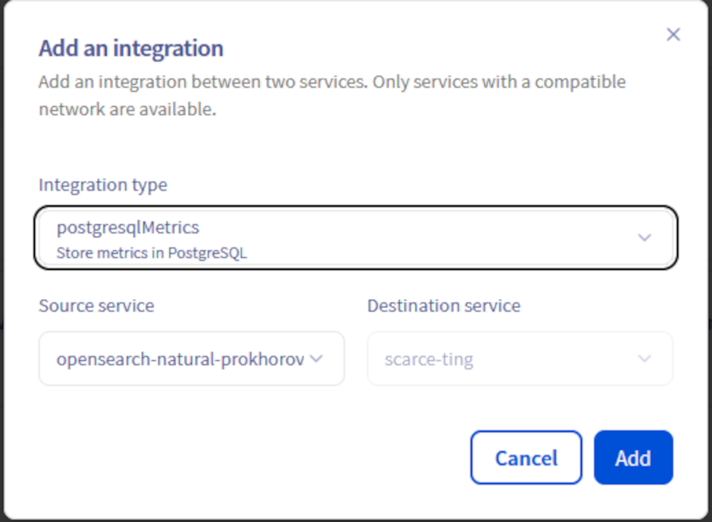 Create integration