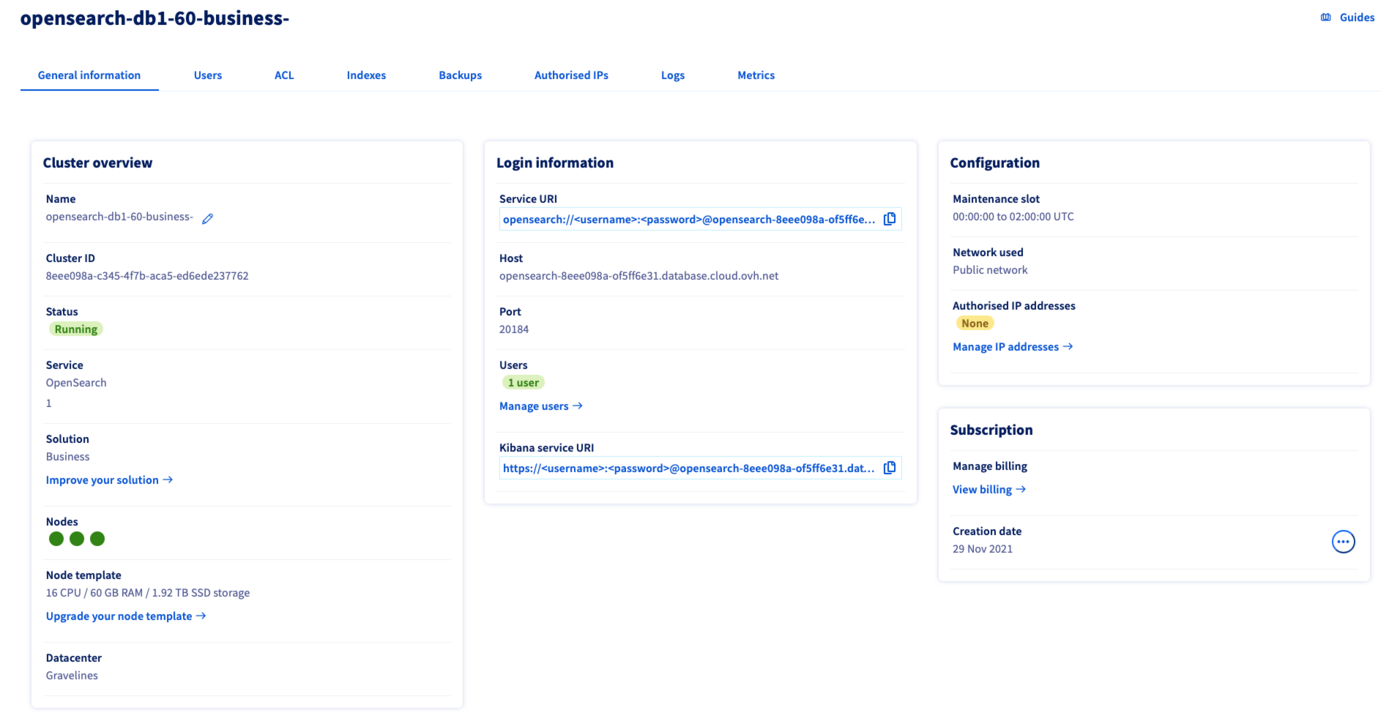OpenSearch General information