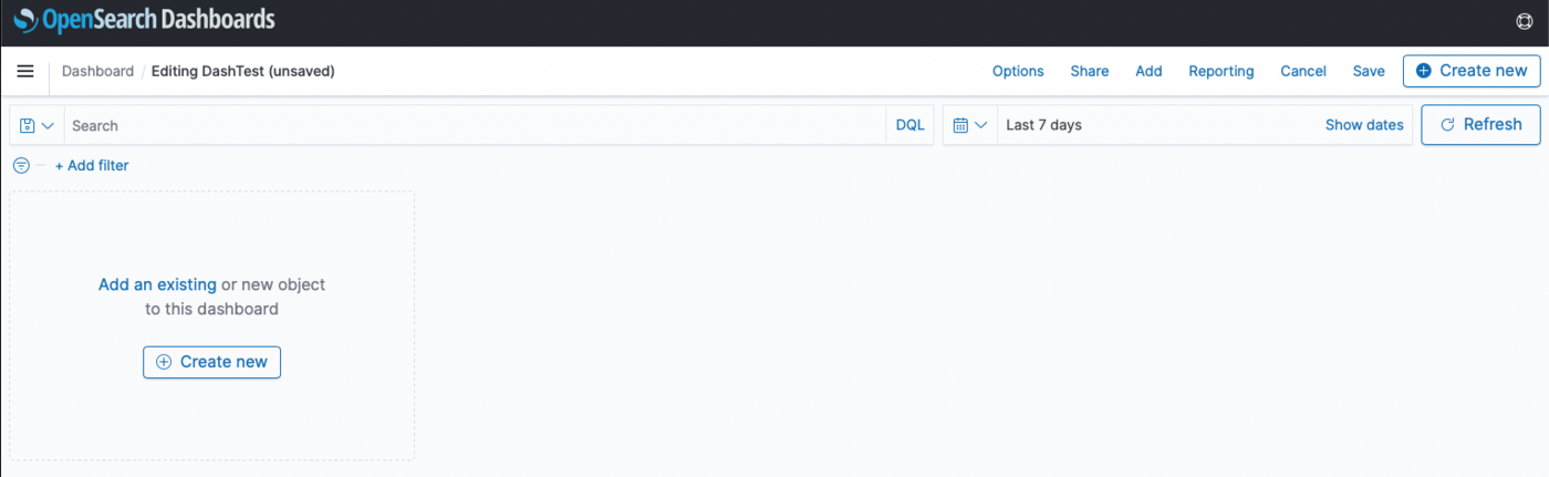 Create a new dashboard
