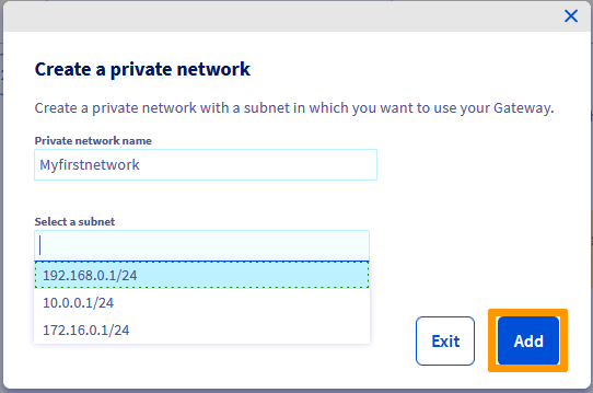 create private network