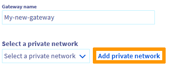create private network