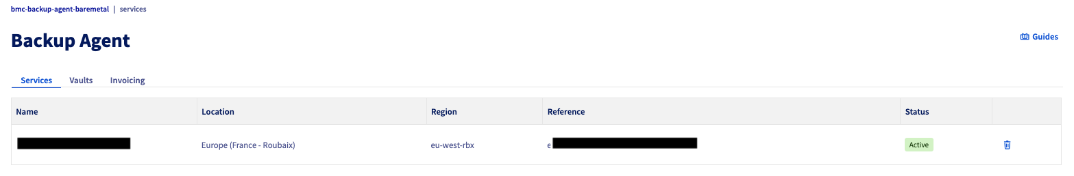 Backup Agent Services
