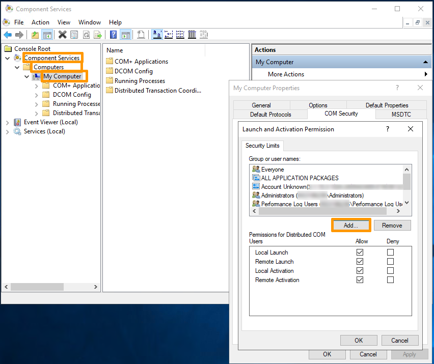 Launch and Activation Permissions