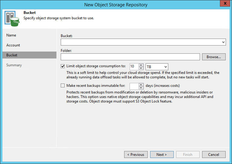 Step 4. Specify Object Storage Settings